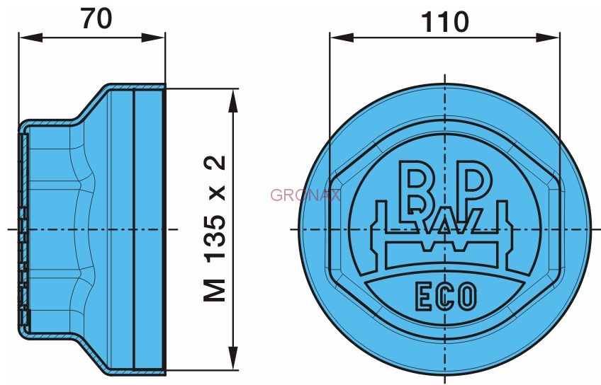 Крышка ступицы 10-12Т ECO(MA)