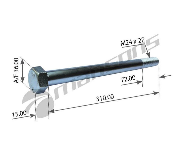 Болт амортизатора saf m24 310
