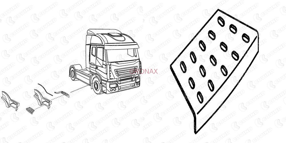 Ступенька правая Stralis