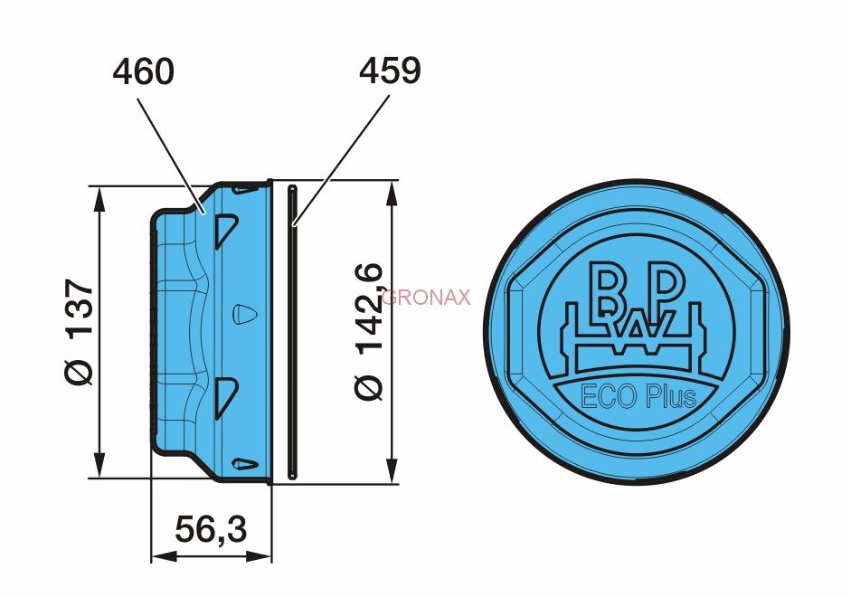 Крышка ступицы ECO Plus 2