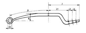 Полурессора 571x557 мм 1/54x100 мм